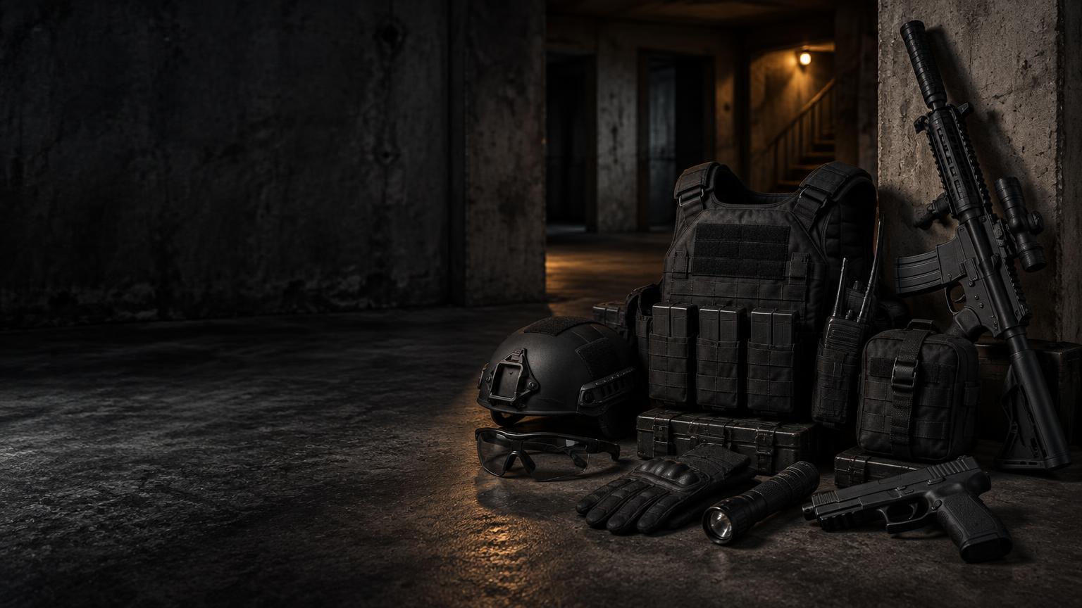 Equipamiento táctico para entrenamiento CQB